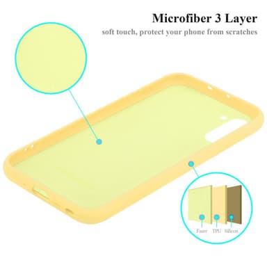 Samsung Galaxy NOTE 10 silikondeksel case (gul)
