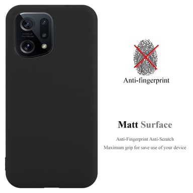 Deksel Oppo FIND X5 Silikon cover (svart)