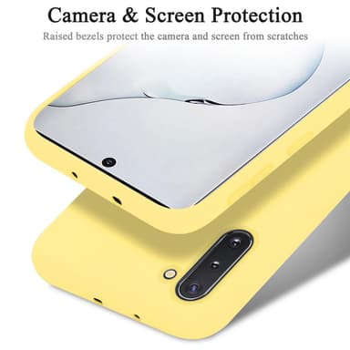 Samsung Galaxy NOTE 10 silikondeksel case (gul)