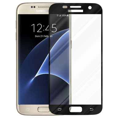 Samsung Galaxy S7 Skjermbeskytter Skärmskydd (svart)