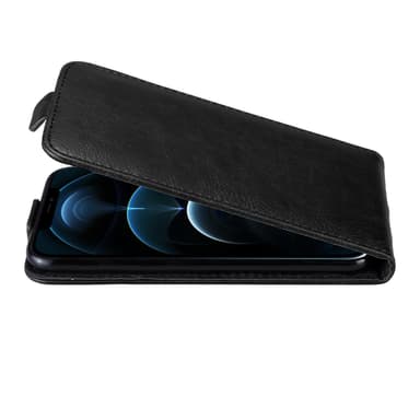 iPhone 12 PRO MAX deksel flip cover (svart)