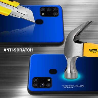 Deksel Samsung Galaxy M31 Case Cover (Svart)