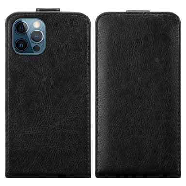 iPhone 12 PRO MAX deksel flip cover (svart)