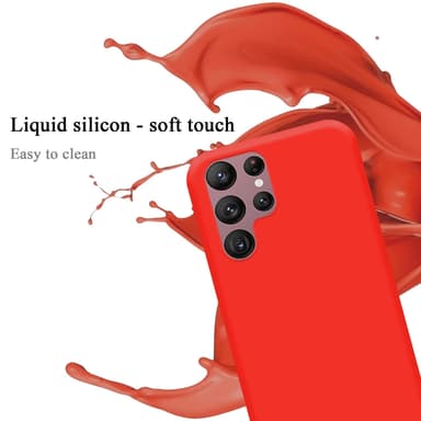 Samsung Galaxy S22 ULTRA silikondeksel case (rød)