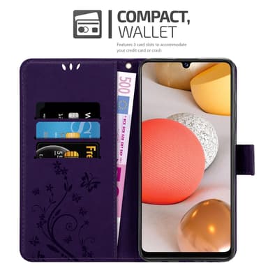 Samsung Galaxy A42 5G / M42 5G lommebokdeksel Blomster