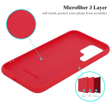 Samsung Galaxy S22 ULTRA silikondeksel case (rød)