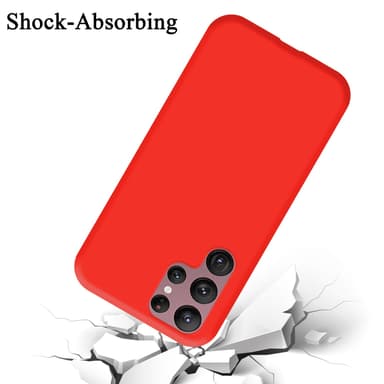Samsung Galaxy S22 ULTRA silikondeksel case (rød)