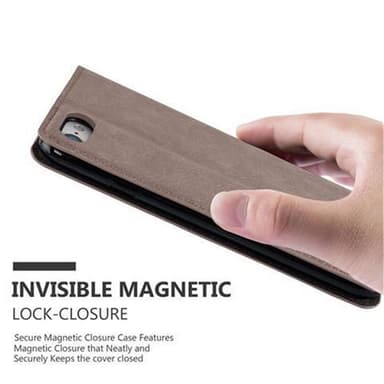 iPhone 7 / 7S / 8 / SE 2020 lommebokdeksel case (brun)