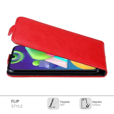 Samsung Galaxy M21 / M30s deksel flip cover (rød)