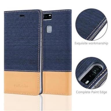 Huawei P9 lommebokdeksel etui (blå)