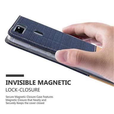 Huawei P9 lommebokdeksel etui (blå)