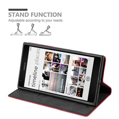 Nokia Lumia 1520 lommebokdeksel case (rød)
