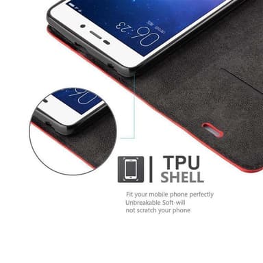 Xiaomi RedMi 3S lommebokdeksel case (rød)