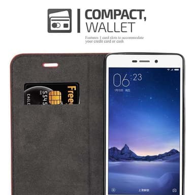 Xiaomi RedMi 3S lommebokdeksel case (rød)