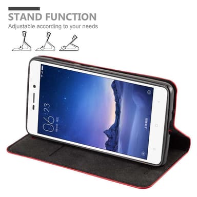 Xiaomi RedMi 3S lommebokdeksel case (rød)