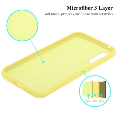 Samsung Galaxy A90 5G silikondeksel case (gul)
