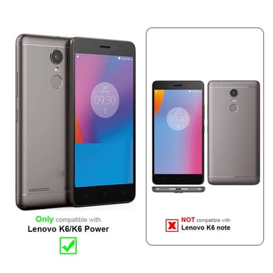 Lenovo K6 / K6 POWER deksel flip cover (rød)