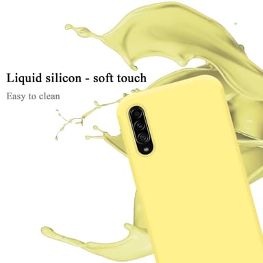 Samsung Galaxy A90 5G silikondeksel case (gul)