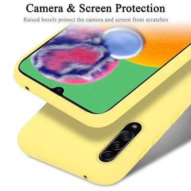 Samsung Galaxy A90 5G silikondeksel case (gul)