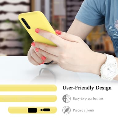 Samsung Galaxy A90 5G silikondeksel case (gul)