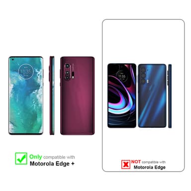 Motorola EDGE+ lommebokdeksel case (svart)