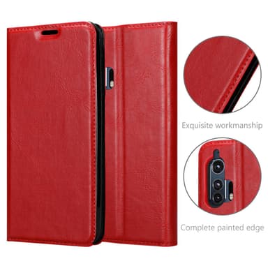 Motorola EDGE+ lommebokdeksel case (rød)