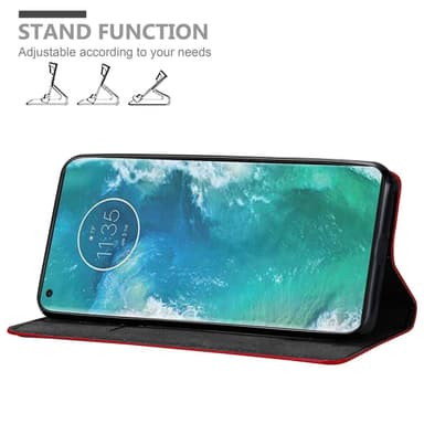 Motorola EDGE+ lommebokdeksel case (rød)