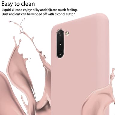 Deksel Samsung Galaxy NOTE 10 med Halskjede (rosa)