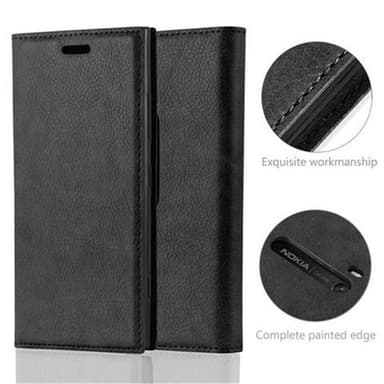 Nokia Lumia 920 lommebokdeksel case (svart)
