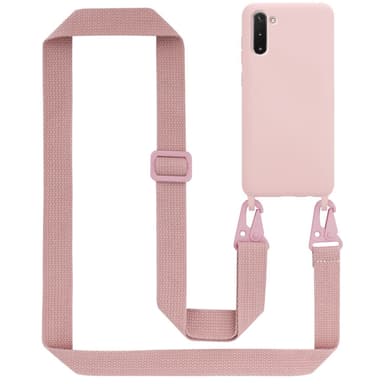 Deksel Samsung Galaxy NOTE 10 med Halskjede (rosa)