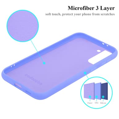 Samsung Galaxy S22 PLUS silikondeksel case (lilla)
