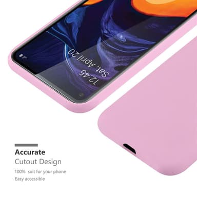 Deksel Samsung Galaxy A60 / M40 Silikon cover (rosa)