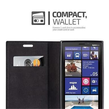 Nokia Lumia 920 lommebokdeksel case (svart)