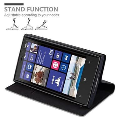 Nokia Lumia 920 lommebokdeksel case (svart)