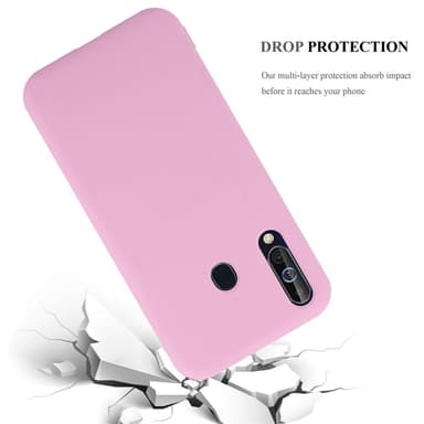 Deksel Samsung Galaxy A60 / M40 Silikon cover (rosa)