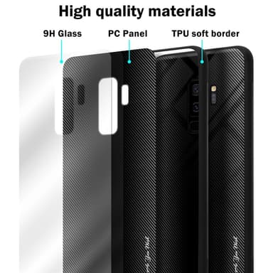 Samsung Galaxy S9 PLUS Deksel Case Cover (svart)