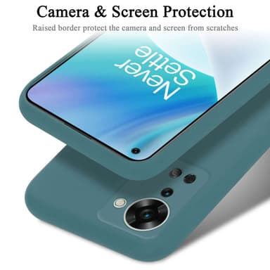 OnePlus Nord 2T silikondeksel case (grønn)