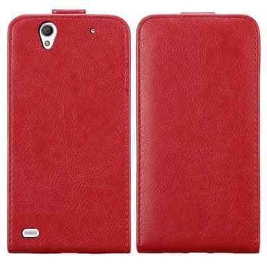 Sony Xperia C4 deksel flip cover (rød)