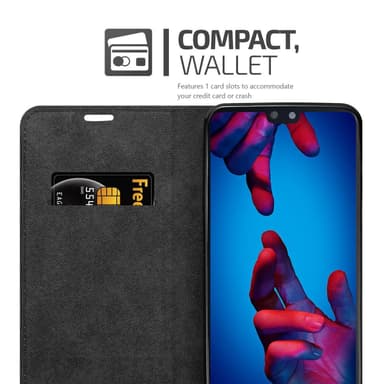 Huawei P20 lommebokdeksel case (grå)