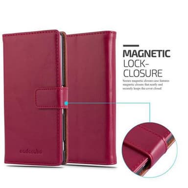 Sony Xperia Z3 PLUS / Z4 lommebokdeksel etui (rød)