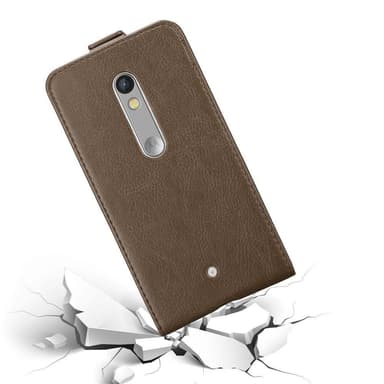 Motorola MOTO X PLAY deksel flip cover (brun)