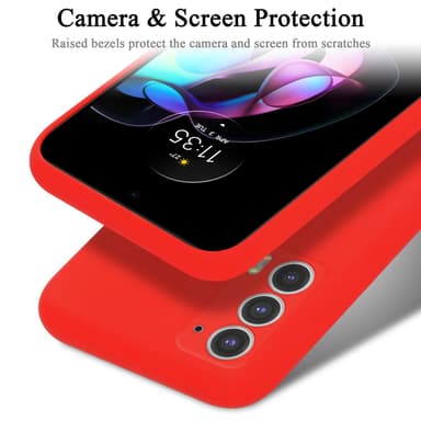 Motorola EDGE 20 silikondeksel case (rød)