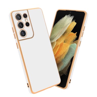 Samsung Galaxy S21 ULTRA silikondeksel case (hvit)