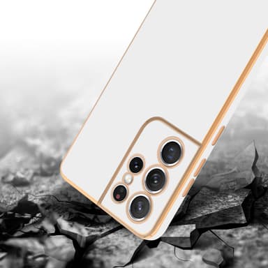 Samsung Galaxy S21 ULTRA silikondeksel case (hvit)