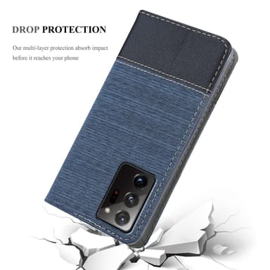 Samsung Galaxy NOTE 20 ULTRA lommebokdeksel etui (blå)