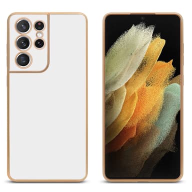 Samsung Galaxy S21 ULTRA silikondeksel case (hvit)