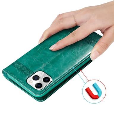 iPhone 11 PRO lommebokdeksel etui (turkis)