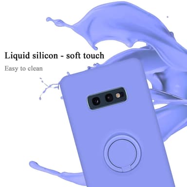 Deksel Samsung Galaxy S10e Ring Case (lilla)