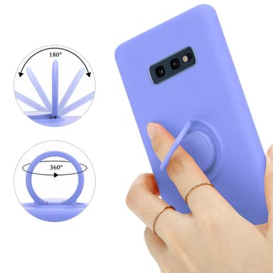 Deksel Samsung Galaxy S10e Ring Case (lilla)