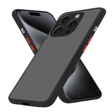 iPhone 15 PRO Deksel Case Cover (Svart)